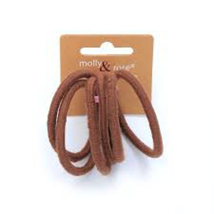 Picture of 7965 / 9655 COTTON MIX ELASTIC BROWN CARD OF 6 4MM THICK